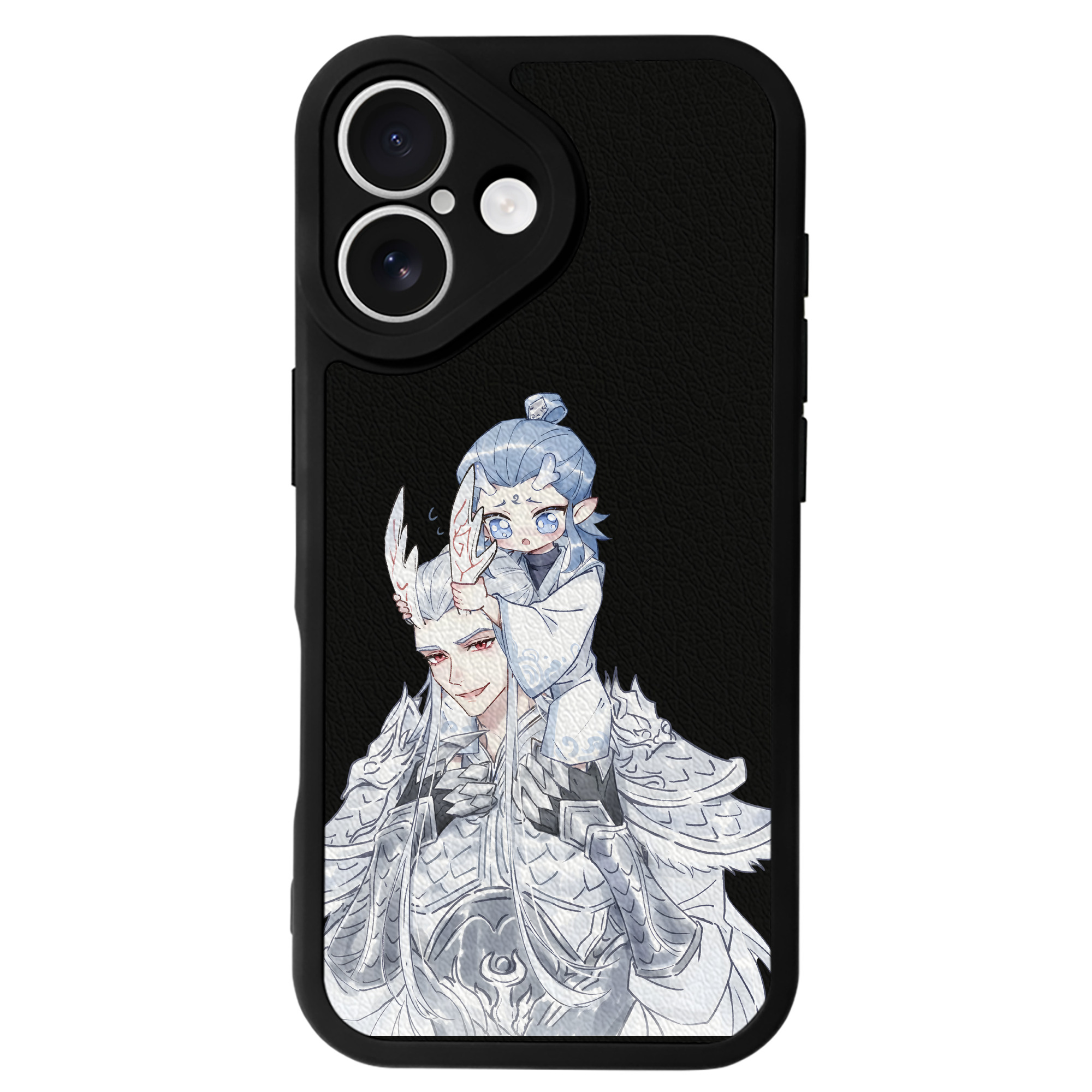 （画像用） Ne Zha 2 ナタ 魔童の大暴れ 【iPhone 16シリーズ対応】シリコンスマホケース（レザー調） 材質：シリコン